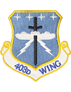 403rd Wing Full Color PATCH with Fastener (Keesler AFB)