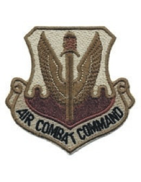 USAF Air Combat Command Desert Patch with Fastener
