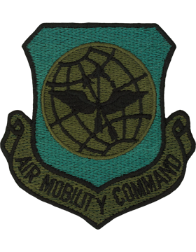 USAF Air Mobility Command Subdued Patch with Fastener