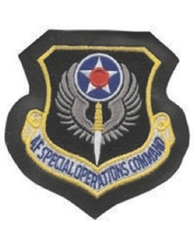 Special Operations Command Full Color Patch on Leather with Fastener