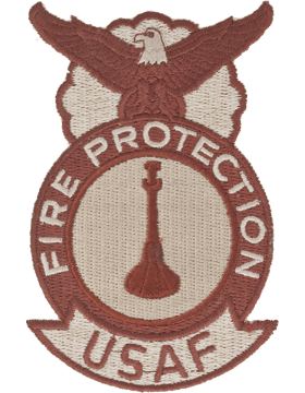 Fire Protection Badge One Bugle Desert