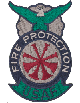 Fire Protection Badge Deputy Fire Chief Patch Four Bugles ABU