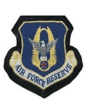 Air Force Reserve Command Full Color Patch on Leather with Fastener