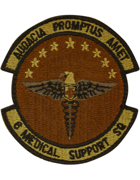 6th Medical Support Squadron OCP Patch with Fastener