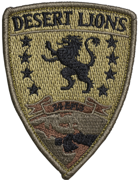 24th EFIS (Desert Lions) OCP Patch with Fastener