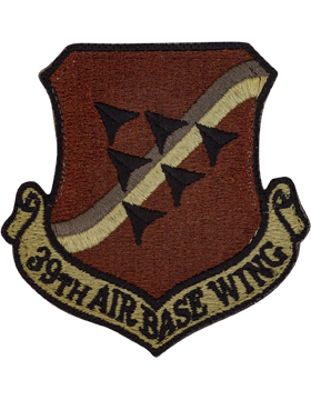 39th Air Base Wing OCP Patch with Fastener