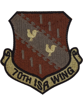 70th Intelligence Surveillance and Reconnaissance Wing OCP with Fastener