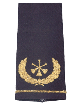 USAF Shoulder Marks Blue with Three Bugles (Assistant Chief) (Pair)