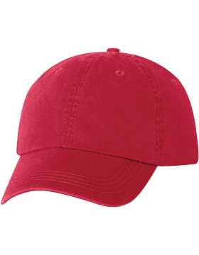 AH70-30 Bio-Washed Cotton Red Twill Cap