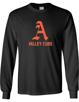 Alexandria Valley Cubs Black Long Sleeve T-Shirt G240