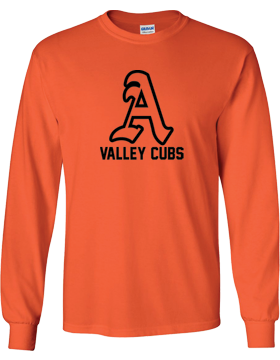 Alexandria Valley Cubs Orange Long Sleeve T-Shirt G240
