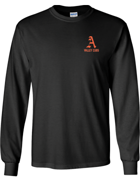 Alexandria Valley Cubs Mascot Black Long Sleeve T-Shirt G240