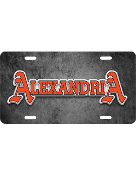 Alexandria License Plate