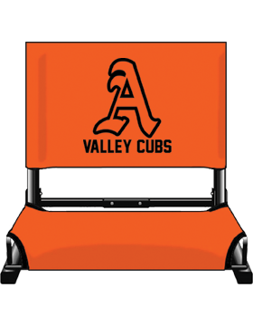 Alexandria Valley Cubs Orange Canvas Stadium Chair