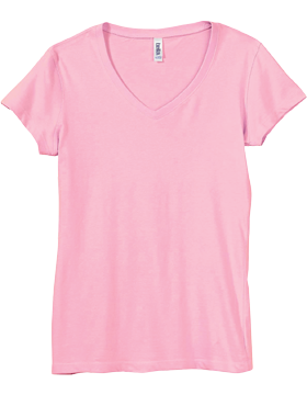 B6005 Bella V-Neck T-Shirt Pink