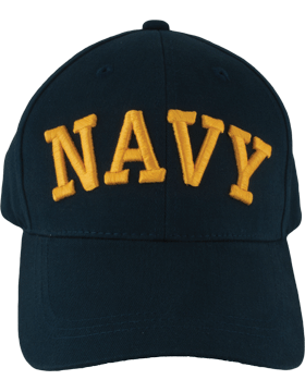 BC-USNA-302A Ball Cap Navy - Navy in Gold Letters Midshipmen on back