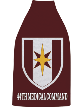 Bottle Hugger, 44th Medical Command Patch, Maroon
