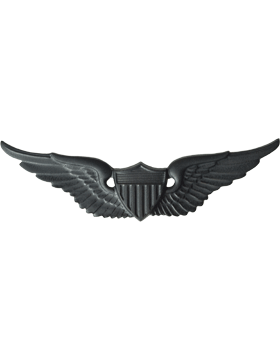 Black Metal Badge Aviator