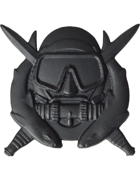 Black Metal Badge Special Operations Diver