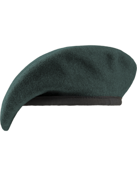 Special Forces Green Unlined Fitted Beret with Nylon Sweatband