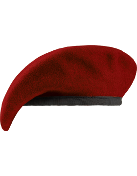 Fitted Berets with Leather Sweatband, Unlined
