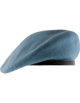 Fitted Berets with Leather Sweatband, Unlined