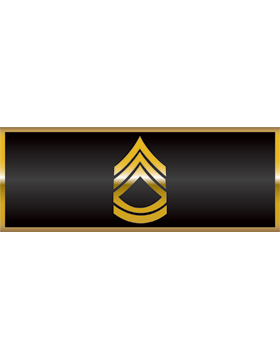 Bumper Sticker Master Sergeant, Gold on Black