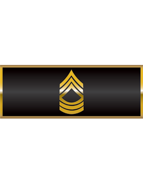 Bumper Sticker 1st Sergeant, Gold on Black