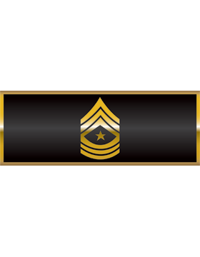 Bumper Sticker Sergeant Major, Gold on Black
