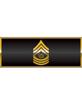 Bumper Sticker Command Sergeant Major, Gold on Black