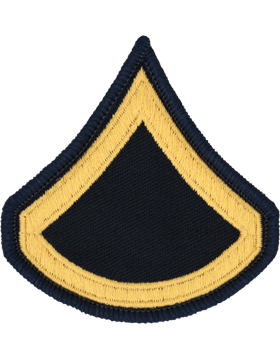 Army Female Dress Chevron Gold on Blue E-3 Private First Class (Pair)