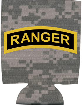 Collapsible Can Insulator, Gold/Black Ranger Tab, Camo