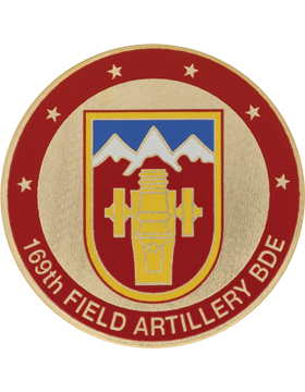 169th Field Artillery (FA) Brigade Stock Coin with Domed Enamel