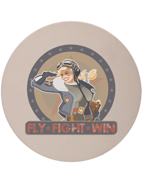 CSTR-AF-103, Fly-Fight-Win, AF Female Saluting