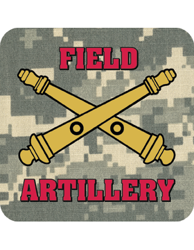 ACU, Field Artillery, Gloss, Square Coaster